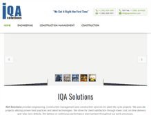 Tablet Screenshot of iqasolutions.com